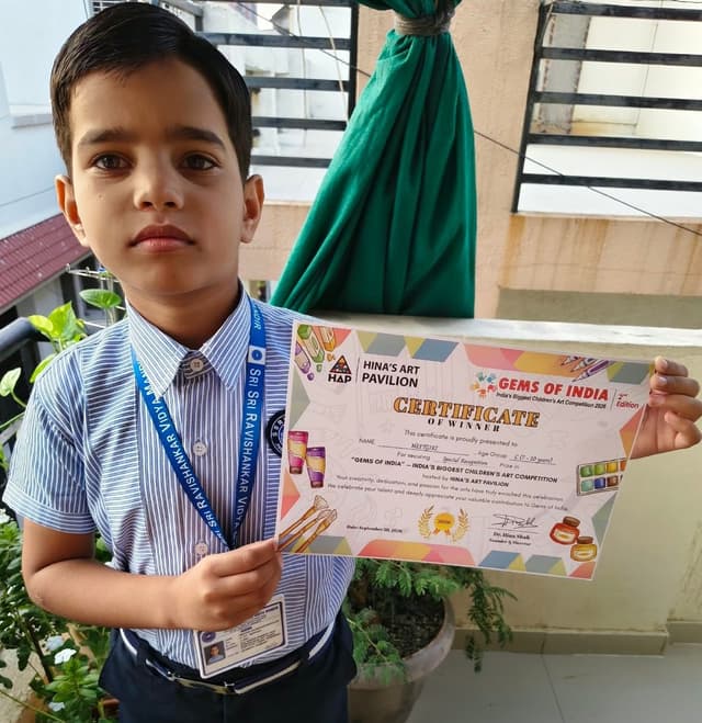 Gems of India Award from Hina's Art Pavilion