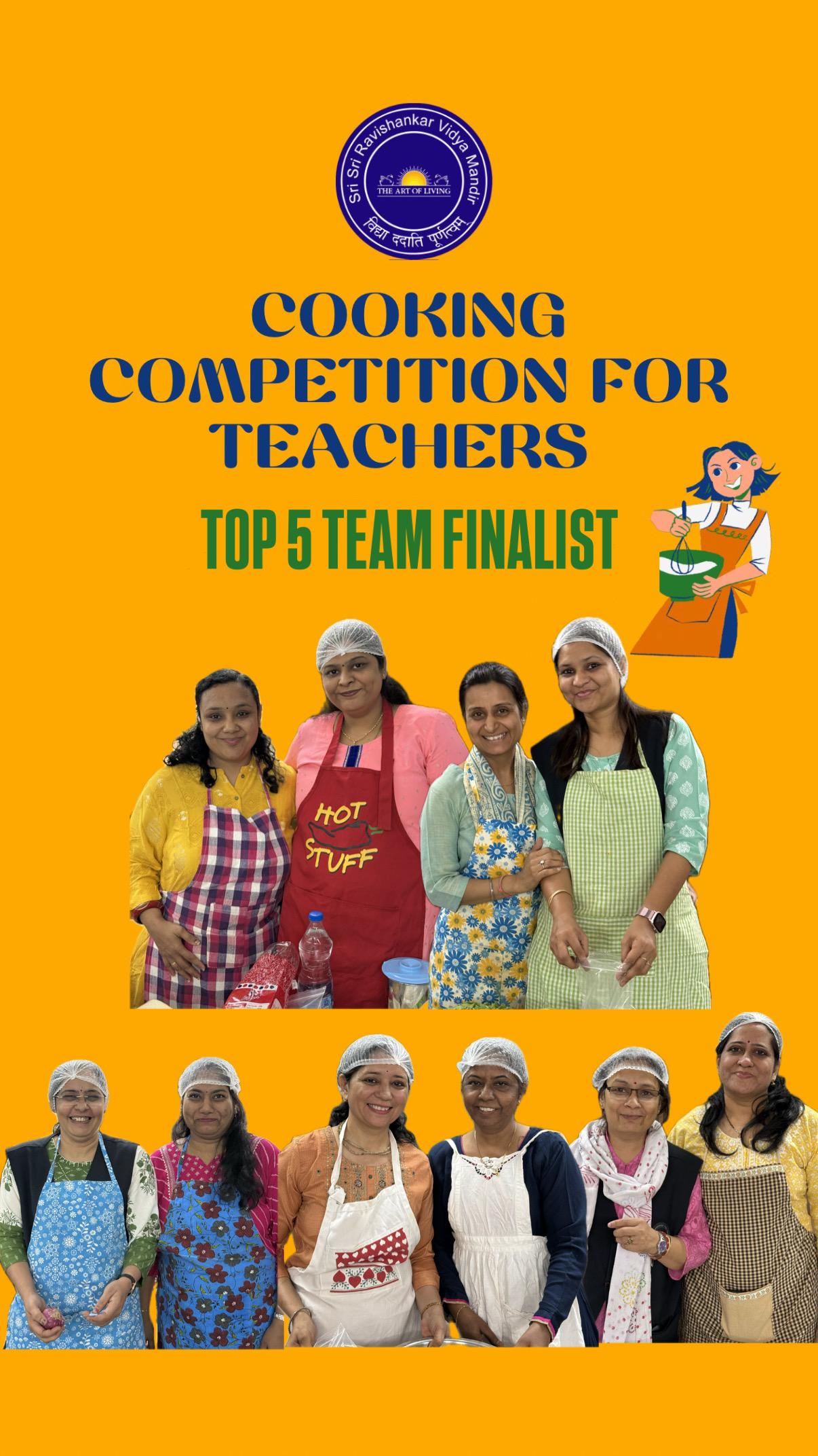 Cooking competition For the Teachers at SSRVM SAtellite